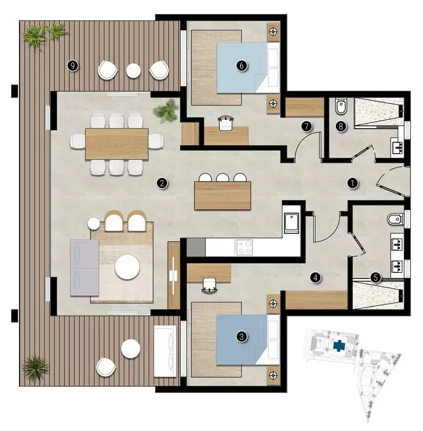 2-Bedroom Apartment Type 1