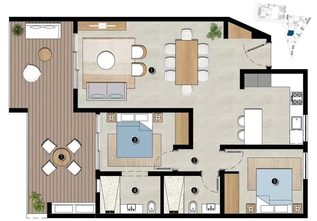2-Bedroom Apartment Type 4